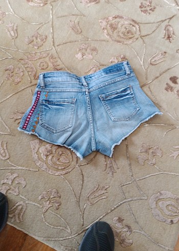 STRADİVARİUS ORJİNAL JEANS KOT ŞORT . - Görsel 2