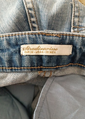 STRADİVARİUS ORJİNAL JEANS KOT ŞORT . - Görsel 3