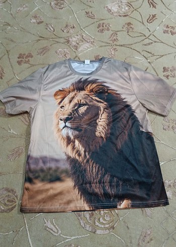 ASLAN BASKILI T-SHİRT SIFIR - Görsel 4