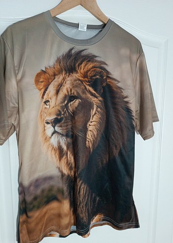 ASLAN BASKILI T-SHİRT SIFIR - Görsel 2