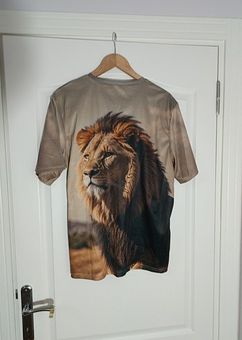 ASLAN BASKILI T-SHİRT SIFIR - Görsel 3