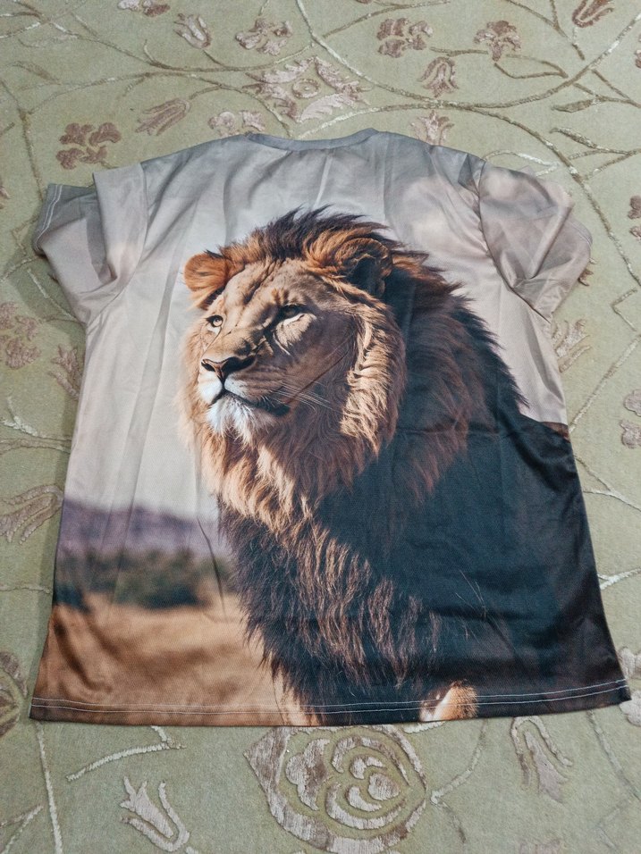 ASLAN BASKILI T-SHİRT SIFIR - Görsel 5