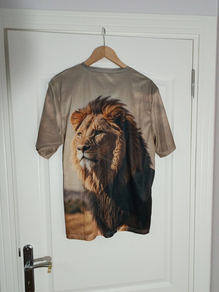 ASLAN BASKILI T-SHİRT SIFIR - Görsel 3