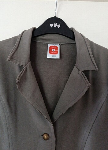 s Beden y2k vintage HERE&THERE YIKAMALI BASKILI ESKİTME CEKET Licralı İh