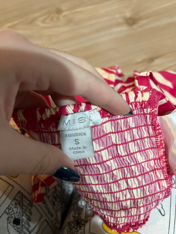 Pembe Zebra Desenli Mini Askılı Büstiyer - Görsel 2