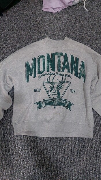 Bershka Montana Sweatshirt ( polarlı )