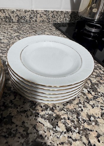 Büyük boy ve küçük boy tatlı tabağı 6 kişilik - Görsel 2