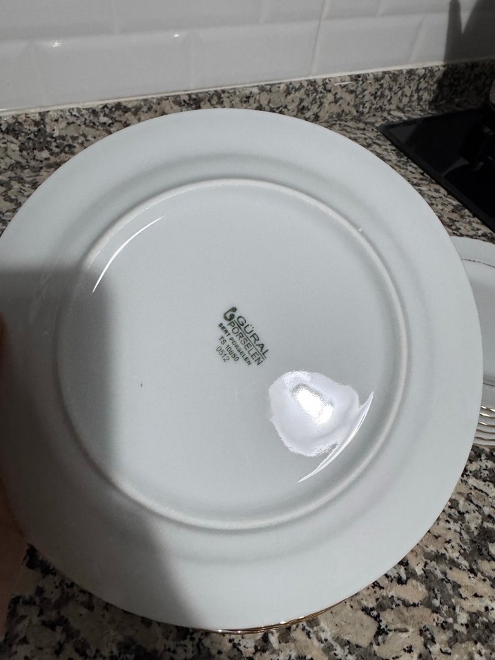 Büyük boy ve küçük boy tatlı tabağı 6 kişilik - Görsel 3