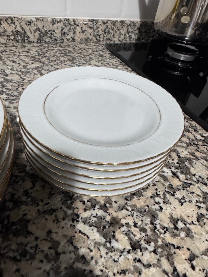 Büyük boy ve küçük boy tatlı tabağı 6 kişilik - Görsel 2