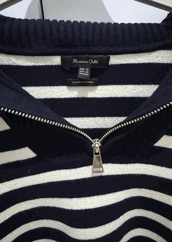 Massimo Dutti Çizgili Kazak - Görsel 5