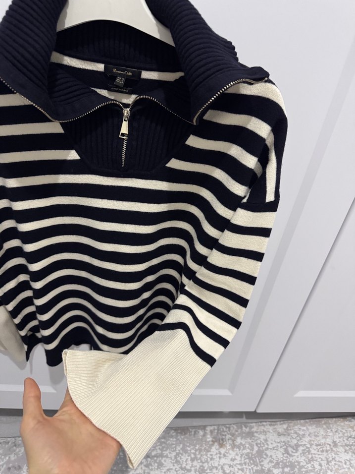 Massimo Dutti Çizgili Kazak - Görsel 2