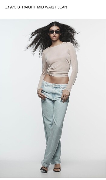 Zara orta bel jean