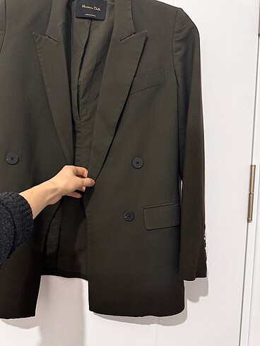 Massimo Dutti Massimo Kruvaze yaka ceket