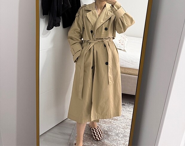 Zara Zara trençkot pamuklu