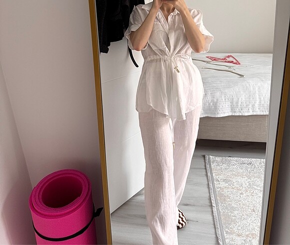 xs Beden beyaz Renk Zara KETEn takım