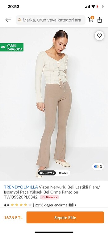 Trendyolmilla pantolon