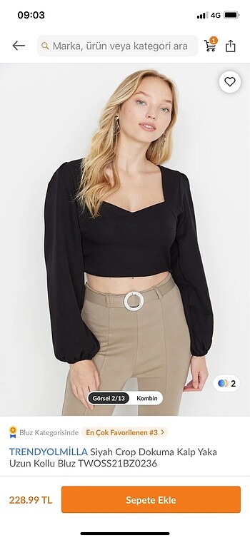 Trendyolmilla crop bluz