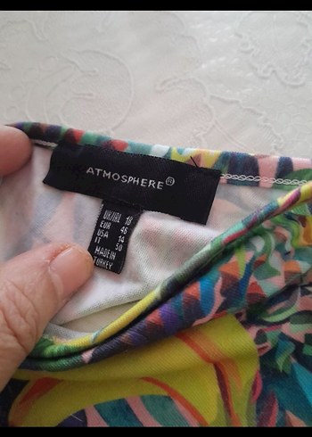 Renkli Tropikal Desenli Kadın Mayo - Görsel 5