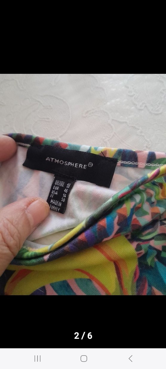 Renkli Tropikal Desenli Kadın Mayo - Görsel 5