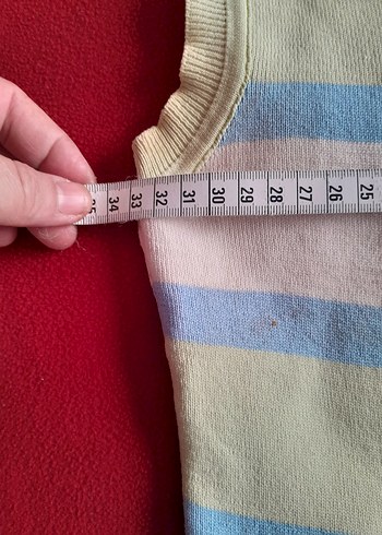 Kız Çocuk Pastel Renkli Örme Kolsuz Üst - Görsel 3