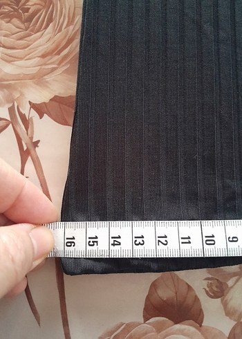 Siyah Pilili Midi İspanyol Paça Pantolon - Görsel 6