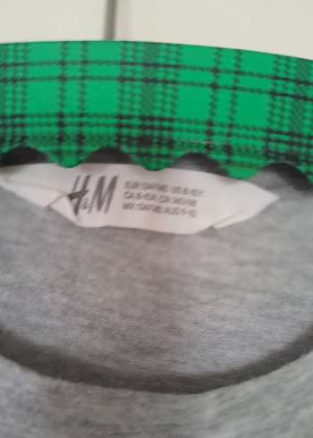 Kız Çocuk Gri NASA Baskılı Uzun Kollu Tişört - Görsel 3