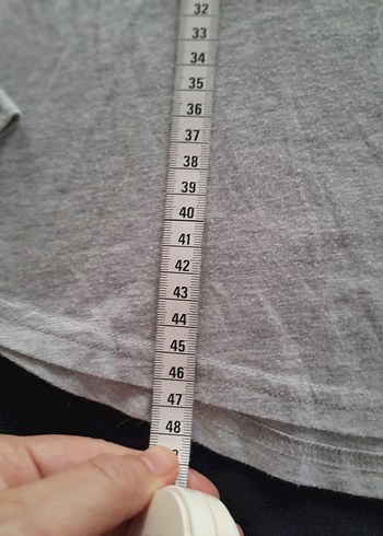 Kız Çocuk Gri NASA Baskılı Uzun Kollu Tişört - Görsel 5