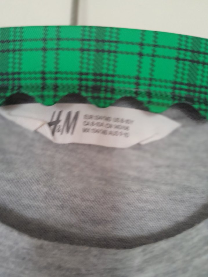 Kız Çocuk Gri NASA Baskılı Uzun Kollu Tişört - Görsel 3