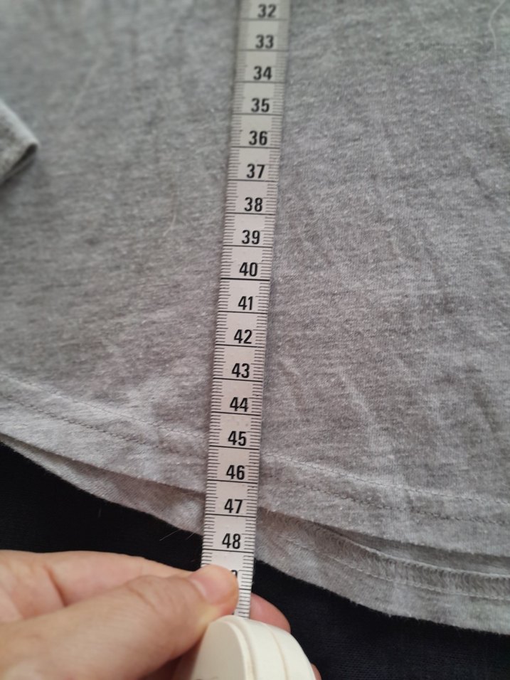 Kız Çocuk Gri NASA Baskılı Uzun Kollu Tişört - Görsel 5