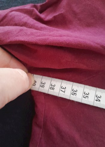 Bordo Uzun Kollu Kız Çocuk Tişörtü - Görsel 3