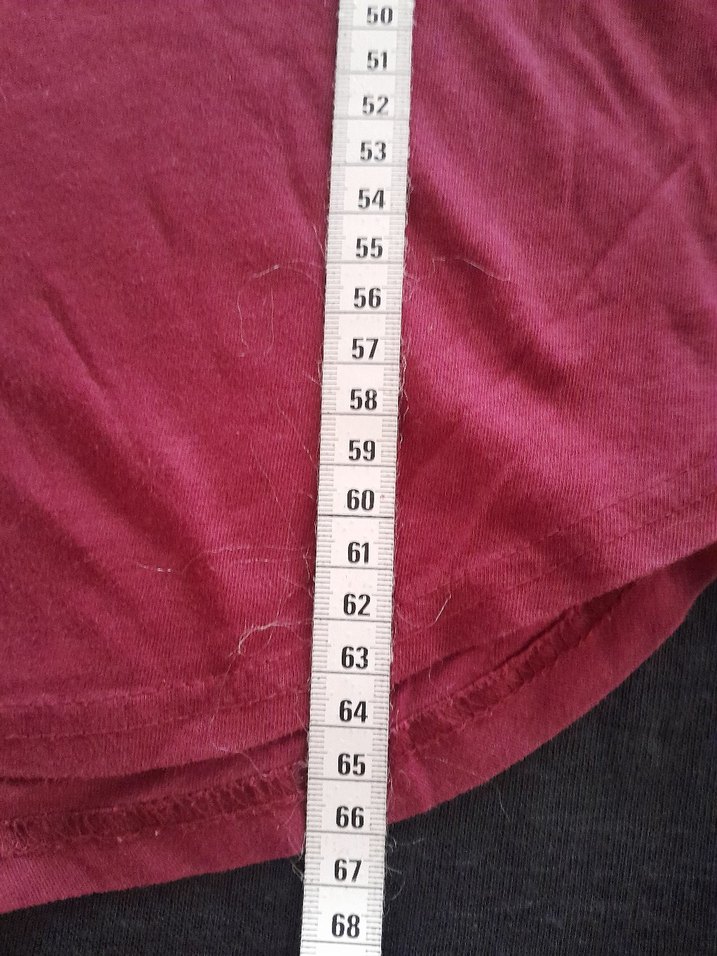 Bordo Uzun Kollu Kız Çocuk Tişörtü - Görsel 4