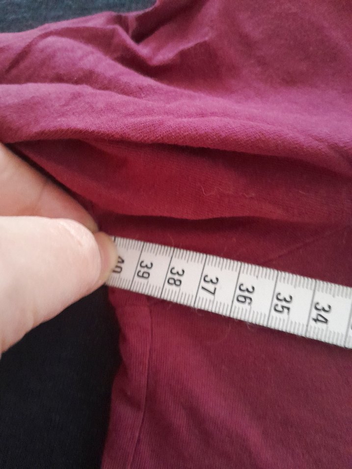 Bordo Uzun Kollu Kız Çocuk Tişörtü - Görsel 3