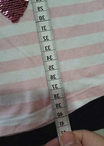 Kız Çocuk Pullu Uzun Kollu Tişört - Görsel 3