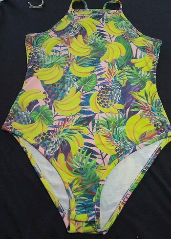 Renkli Baskılı Uzun Kadın Mayo - Görsel 2