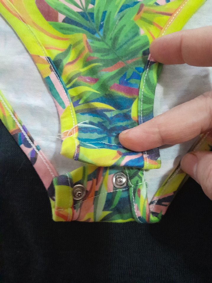 Renkli Baskılı Uzun Kadın Mayo - Görsel 3