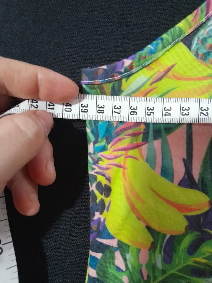 Renkli Baskılı Uzun Kadın Mayo - Görsel 4