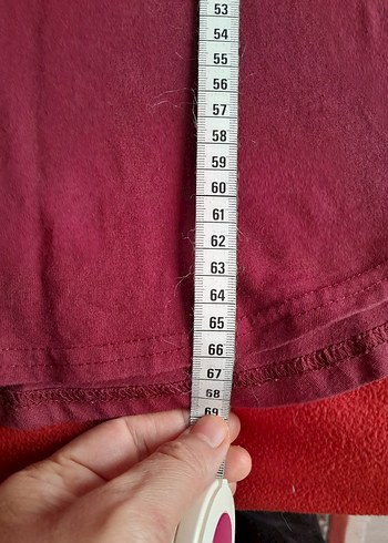 Bordo Uzun Kollu Kız Tişörtü - Görsel 4