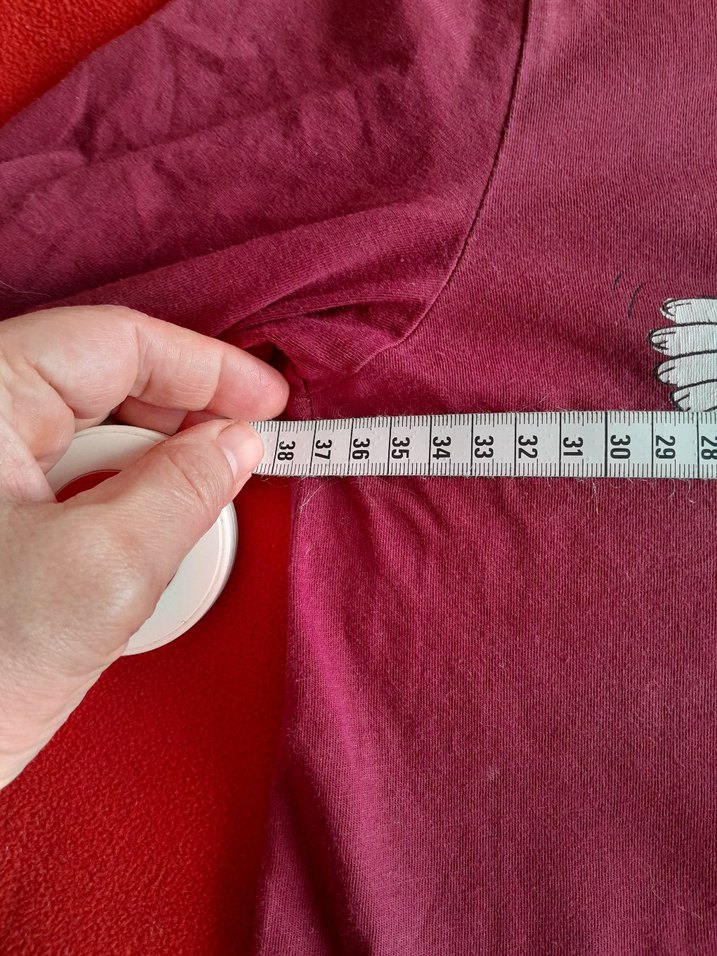 Bordo Uzun Kollu Kız Tişörtü - Görsel 3