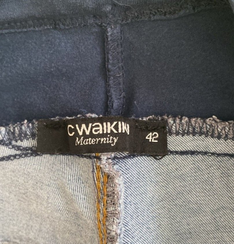 Mavi Hamile Kot Pantolon, Normal Boy, Rahat Kesim - Görsel 2