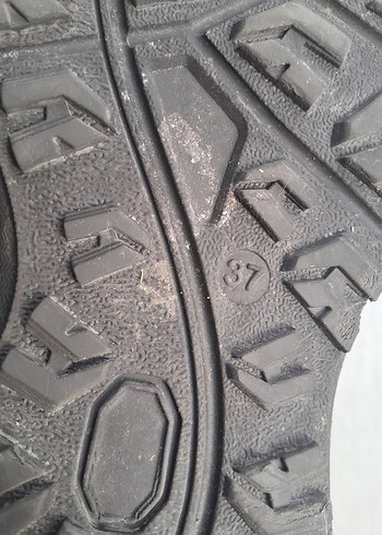 Erkek Siyah Bağcıklı Kauçuk Bot 37 numara - Görsel 3