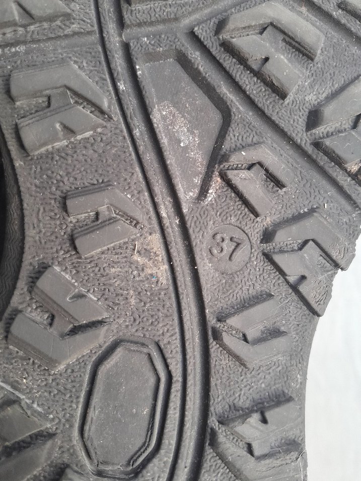 Erkek Siyah Bağcıklı Kauçuk Bot 37 numara - Görsel 3