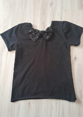 Siyah Çocuk Kısa Kollu - Görsel 2