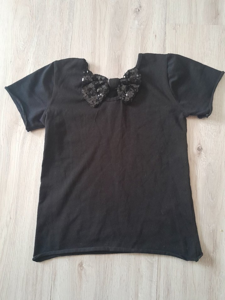 Siyah Çocuk Kısa Kollu - Görsel 2