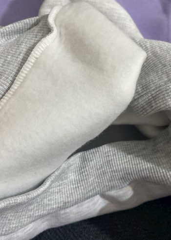 Mor Gri Baskılı Bol Kesim Kız Eşofman Takımı - Görsel 5