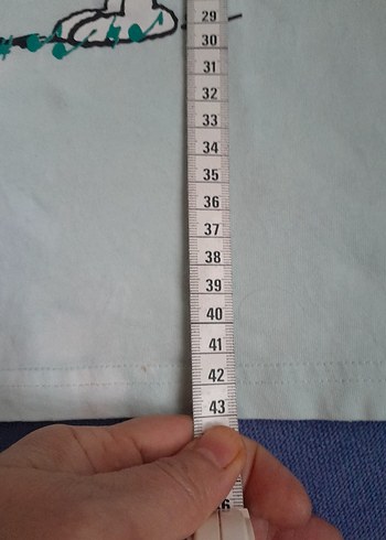 Turkuaz Kız Çocuk Kısa Kollu Pamuklu Tişört - Görsel 3