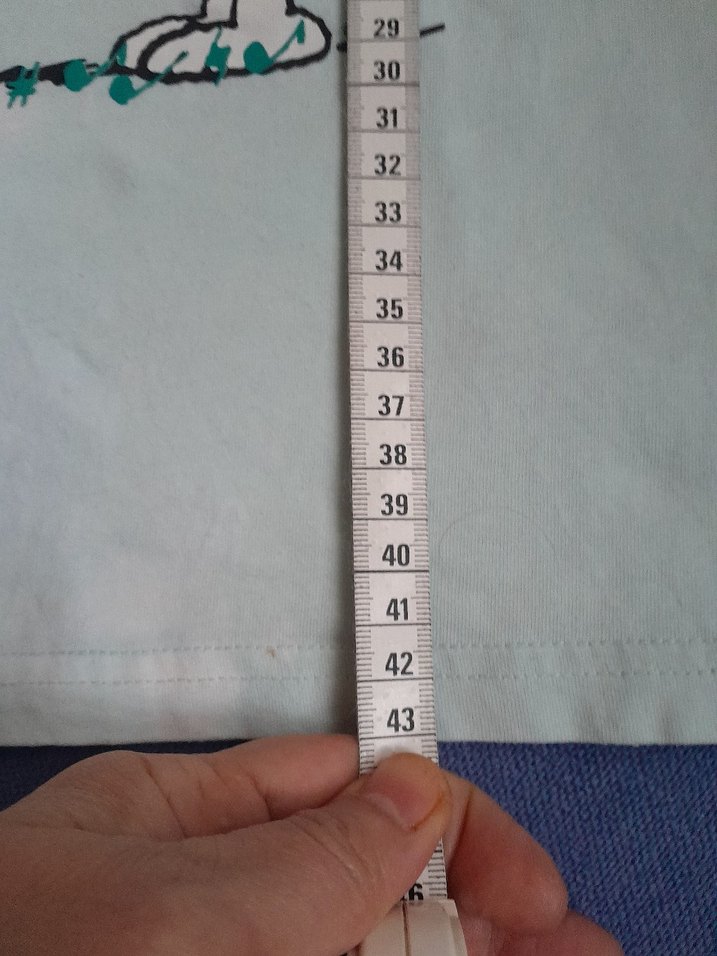 Turkuaz Kız Çocuk Kısa Kollu Pamuklu Tişört - Görsel 3