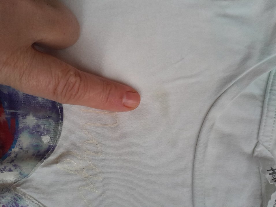 Kız Çocuk Beyaz Baskılı Tişört - Görsel 5