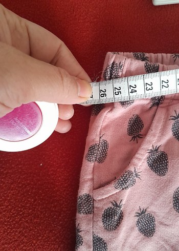 Desenli Düğmeli Pembe Kız Çocuk esofman - Görsel 2