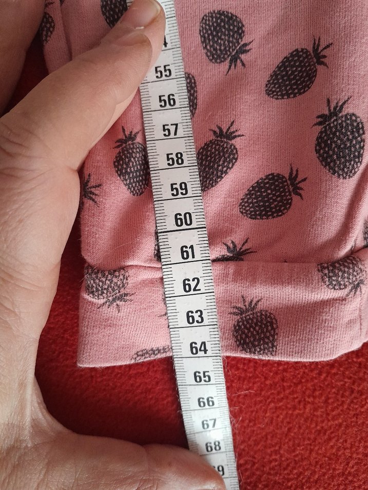 Desenli Düğmeli Pembe Kız Çocuk esofman - Görsel 3