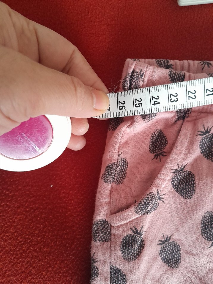 Desenli Düğmeli Pembe Kız Çocuk esofman - Görsel 2